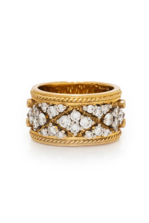 18k Yellow Gold Diamond Ring