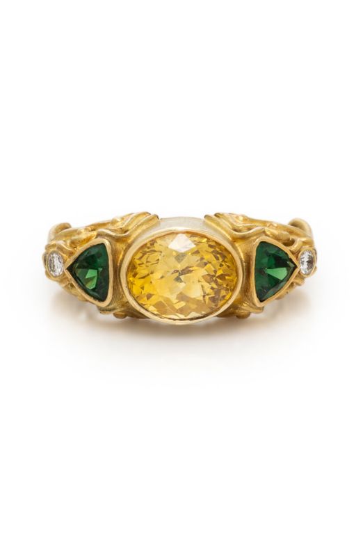 Yellow Gold Multi-Gem Ring