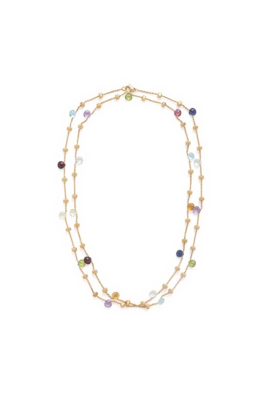18k Yellow Gold Multi-Gem Necklace