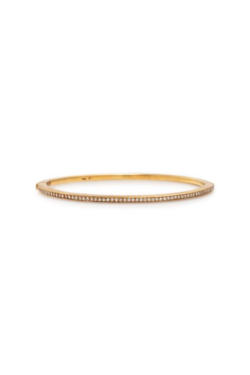 18k Yellow Gold Diamond Bangle Bracelet