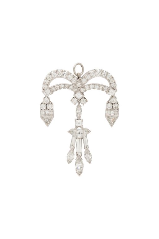 Platinum Diamond Pendant/Brooch
