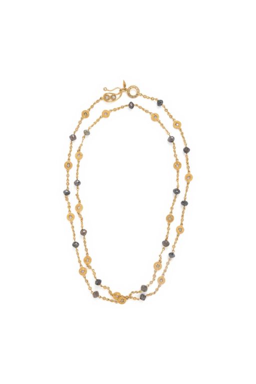 High Karat Yellow Gold Diamond Chain Necklace