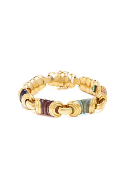 18k Yellow Gold Multi-Gem Bracelet