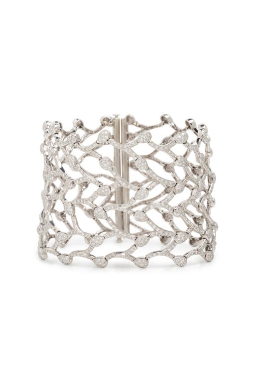 18k White Gold Diamond Flexible Bracelet