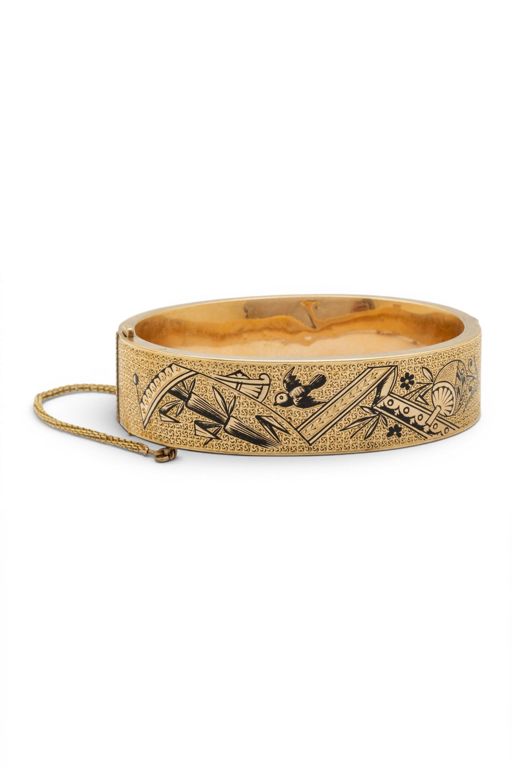 10k Gold Enamel Bracelet