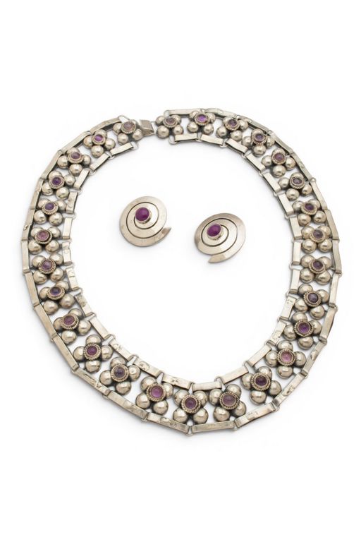 Sterling Silver Amethyst Jewelry Set