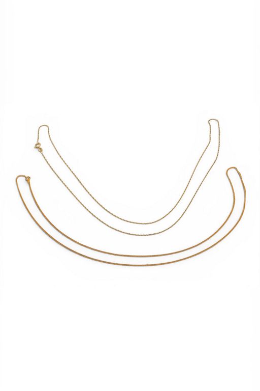 Two 14k Gold Necklaces
