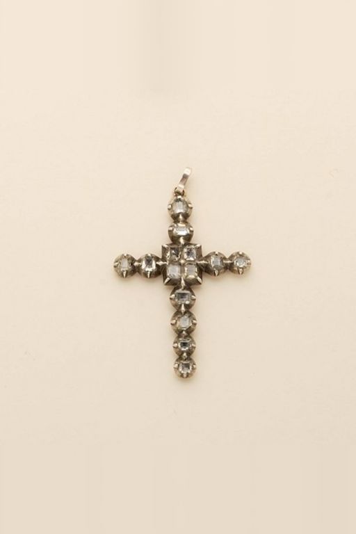 Gold-Plated Silver Diamond Pendant