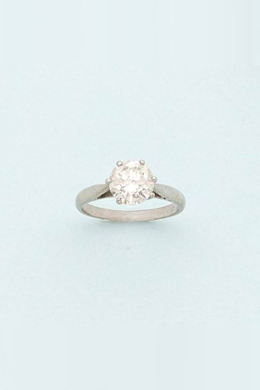18k Gold and Platinum Diamond Ring