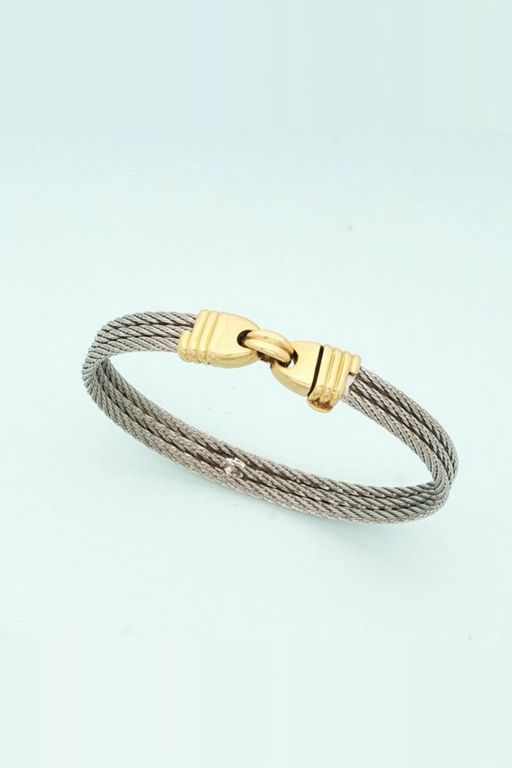 18k Gold and Steel Bracelet