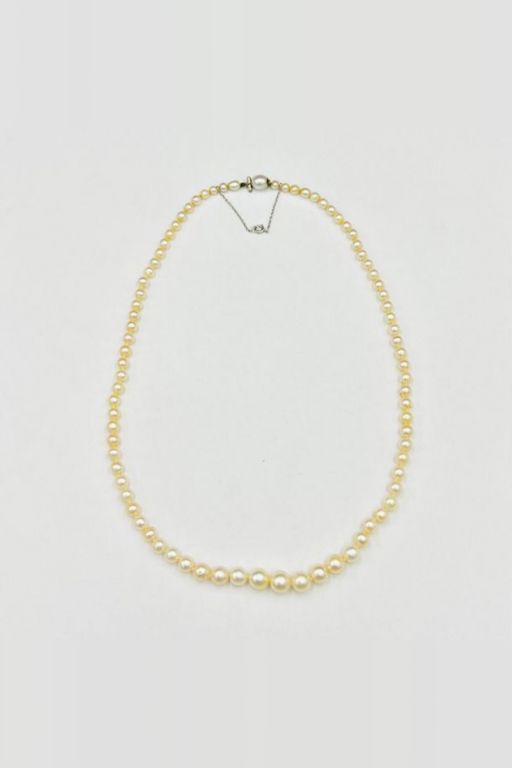 18k Gold Pearl Necklace
