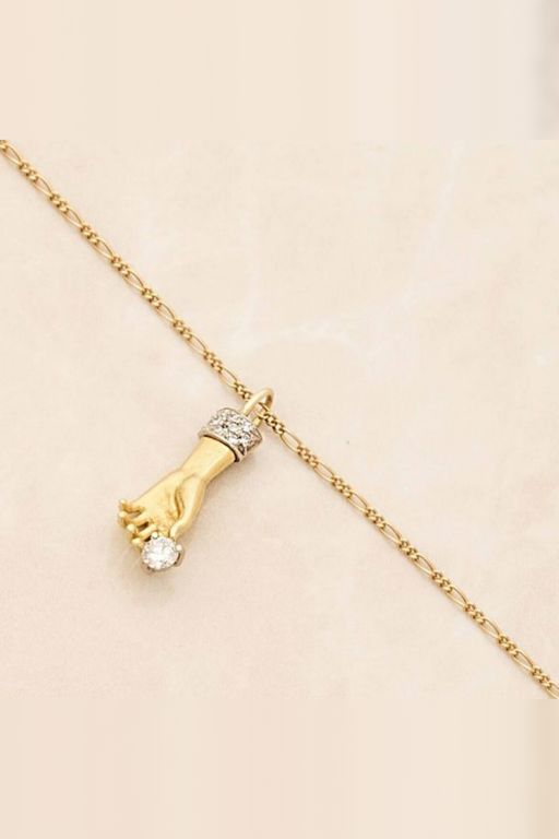 18k Gold Diamond Pendant Necklace