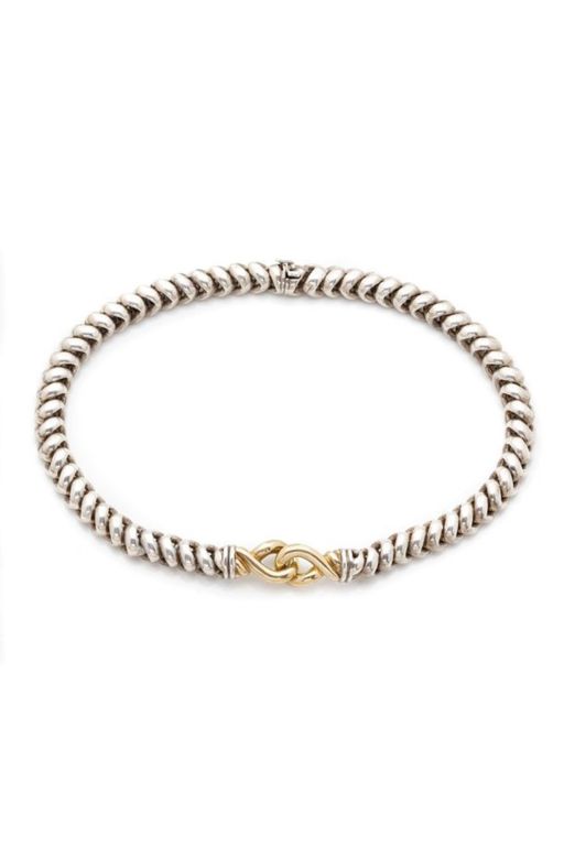 Silver and 18k Gold Necklace