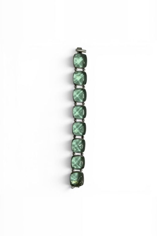 Silver Glass Bracelet