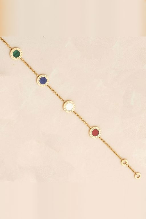 18k Gold Multi-Gem Bracelet
