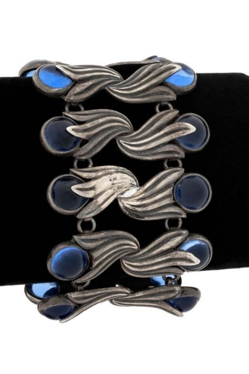920 Silver Glass Bracelet
