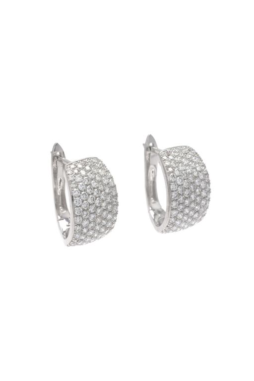 Pair of 18k Gold Diamond Earrings