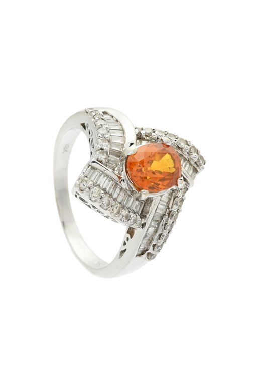 18k Gold Sapphire and Diamond Ring
