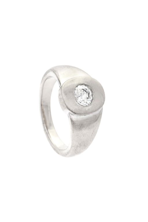18k Gold Diamond Solitaire Ring