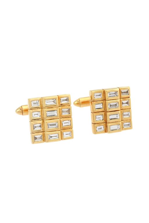 18k Gold Diamond Cufflinks