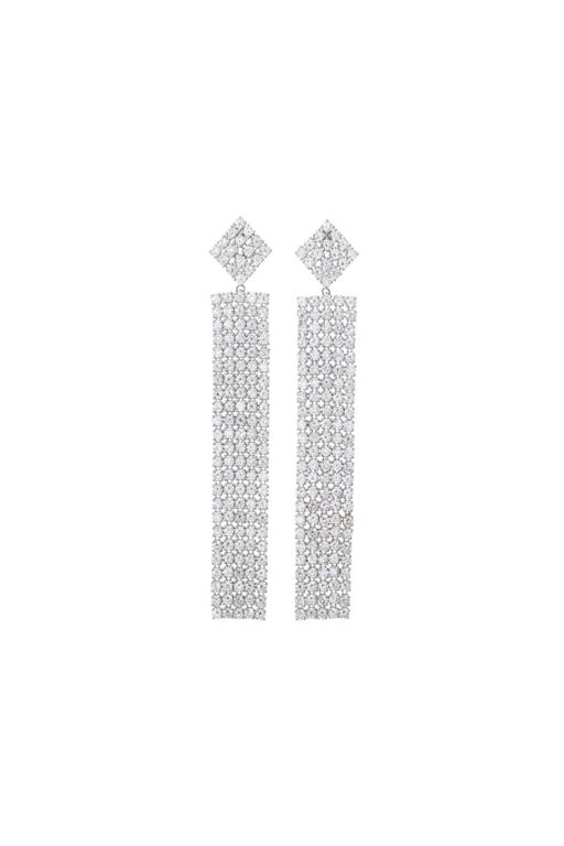 Pair of 18k Gold Diamond Earrings