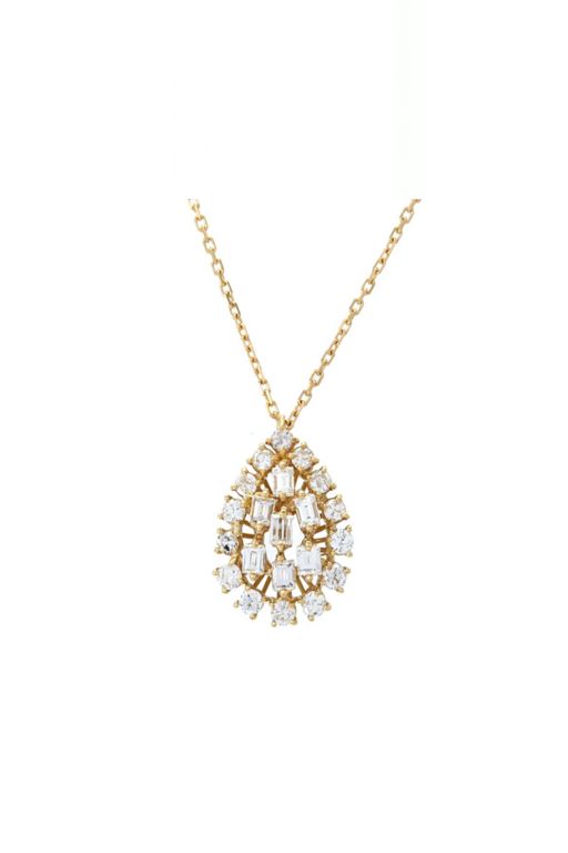 18k Gold Diamond Pendant Necklace