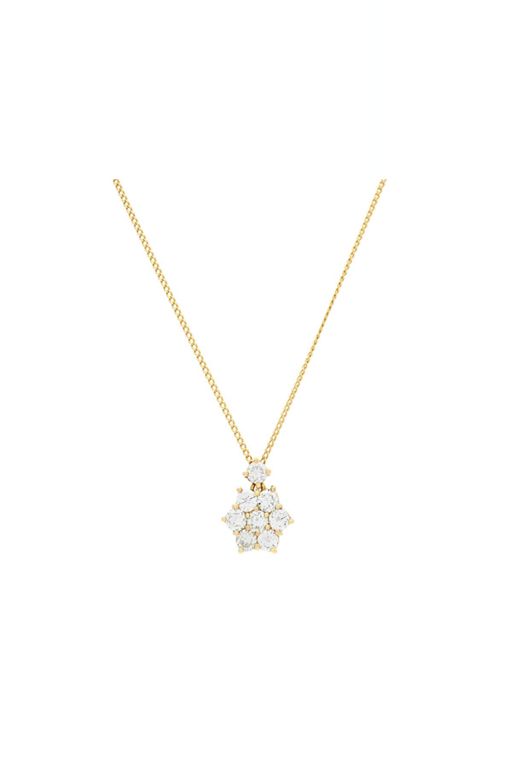 18k Gold Diamond Pendant Necklace