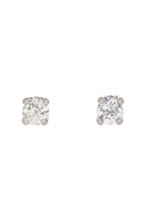 Pair of 18k Gold Diamond Earrings
