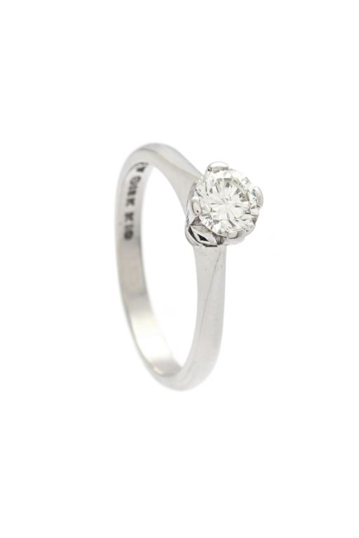 18k Gold Diamond Solitaire Ring