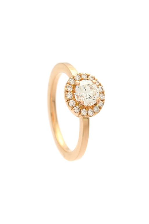 18k Gold Diamond Cluster Ring