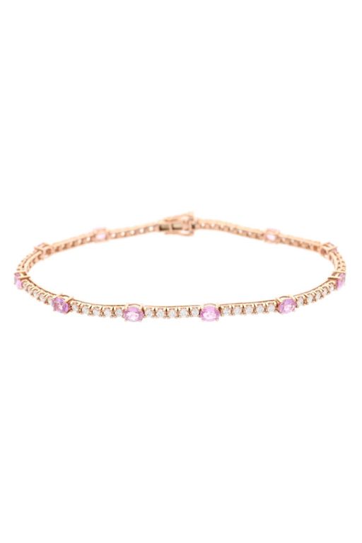 18k Gold Sapphire and Diamond Bracelet