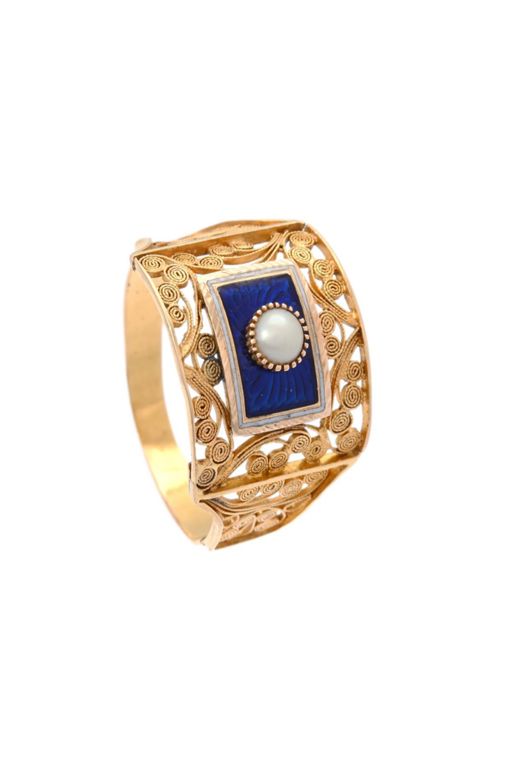 18k Gold Pearl Ring