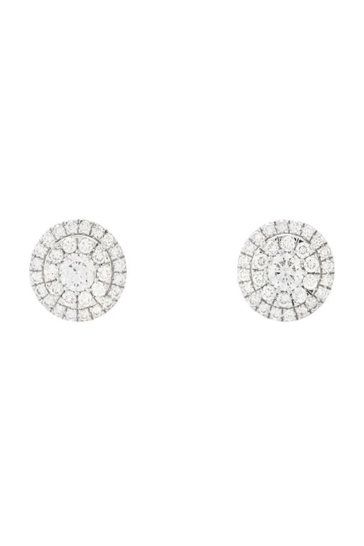Pair of 18k Gold Diamond Earrings