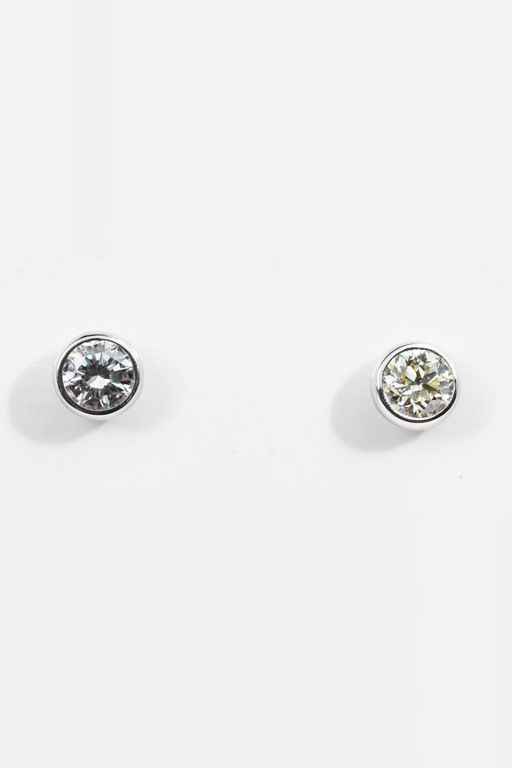 Pair of Platinum Diamond Earrings