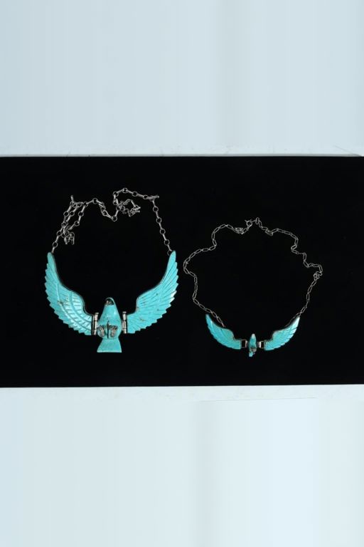 Two Sterling Silver Turquoise Necklaces