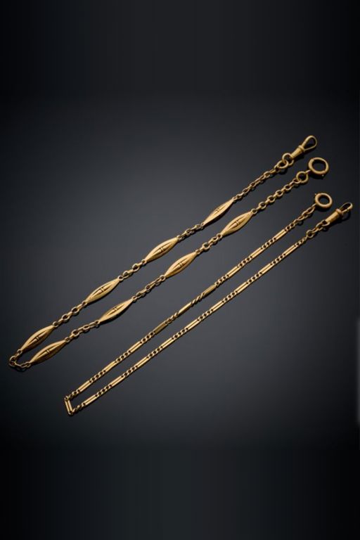 Two 18k Gold Chain Necklaces