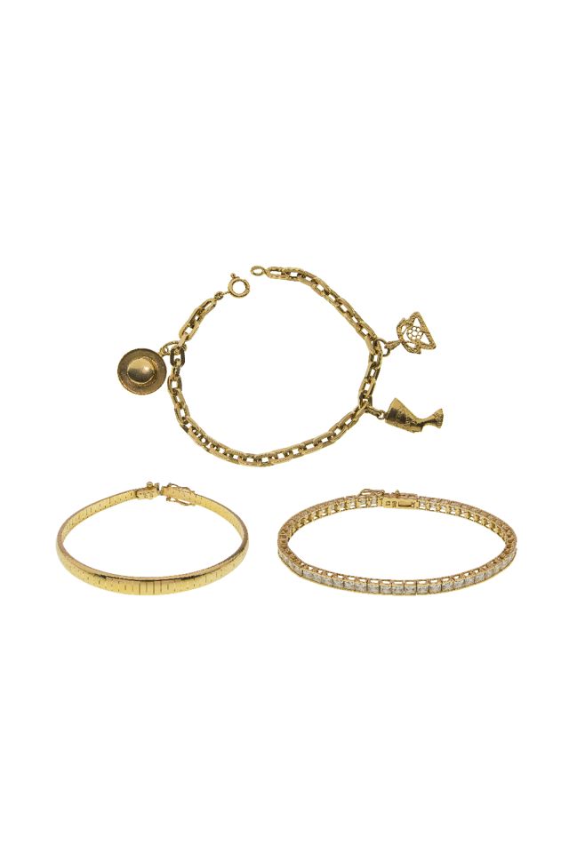 Three 14k Gold Bracelets