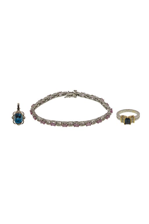 14k Gold Multi-Gem Jewelry Set