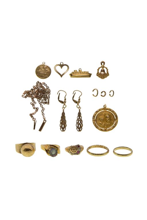 10k and 8k Gold Jewelry Set