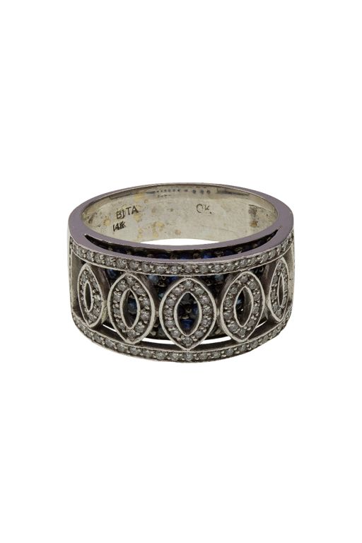 14k Gold Sapphire and Diamond Ring
