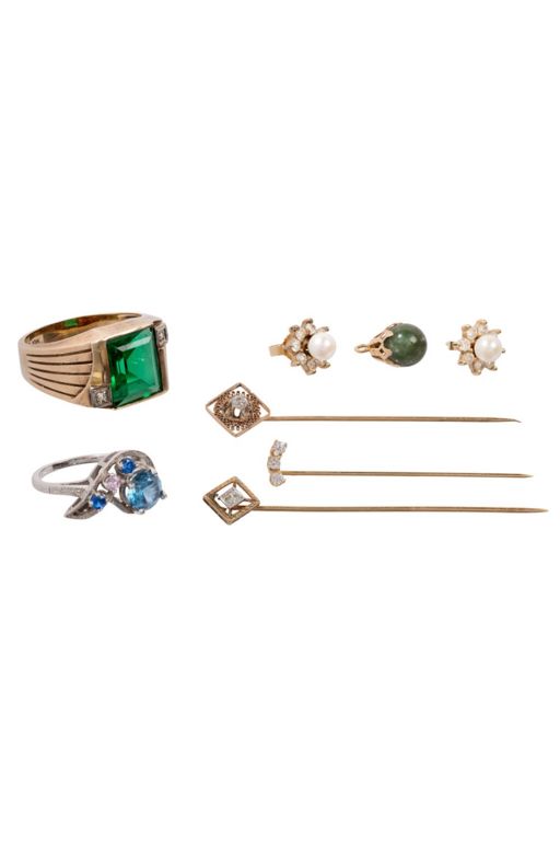 Gold Multi-Gem Jewelry Set
