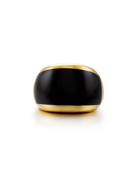 18k Gold Onyx Ring