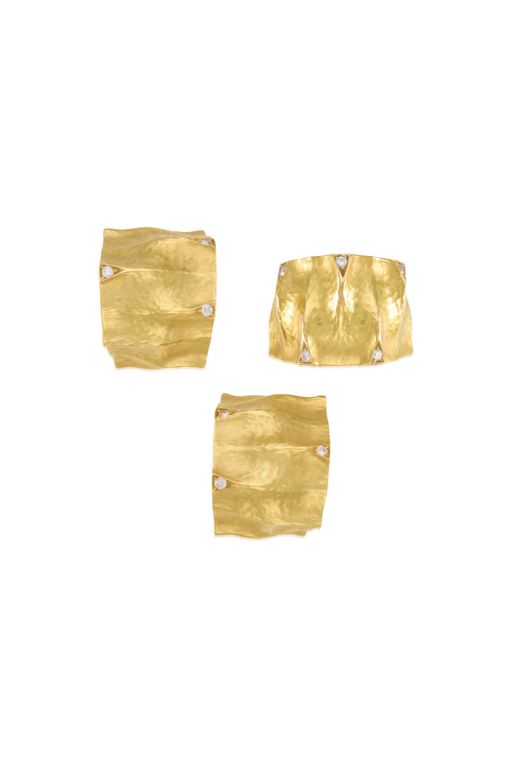18k Gold Diamond Jewelry Set