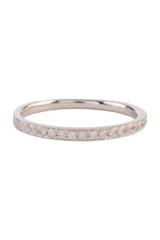 18k White Gold Diamond Band Ring
