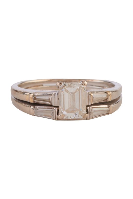 14k White Gold Diamond Wedding Ring
