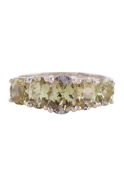 14k White Gold Topaz Ring