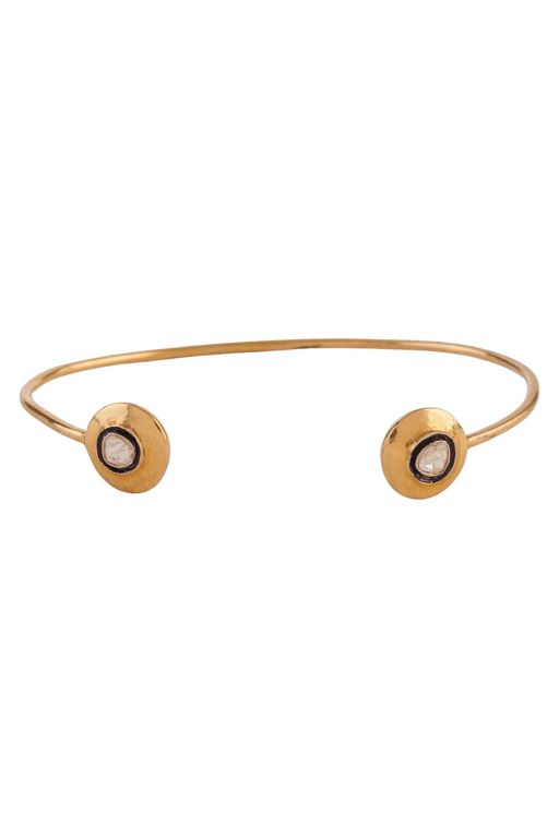 Vermeil Diamond Cuff Bracelet