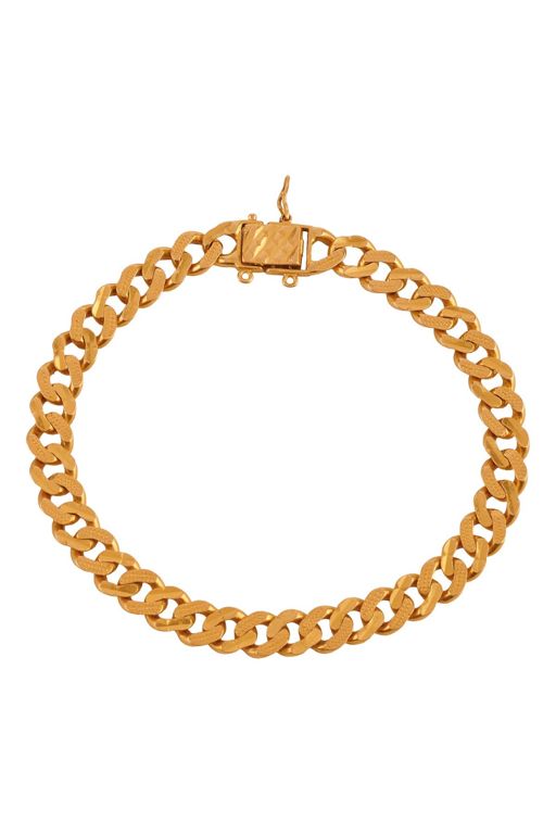 18k Yellow Gold Chain Bracelet