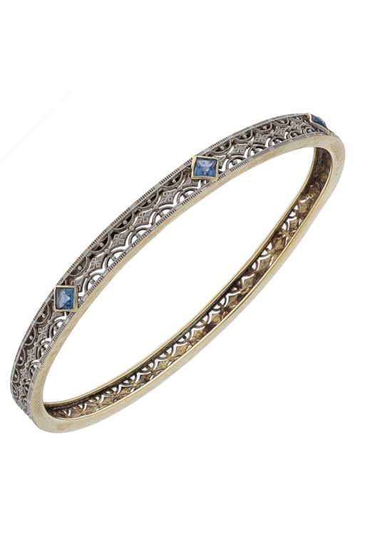 14k Gold Sapphire Bracelet