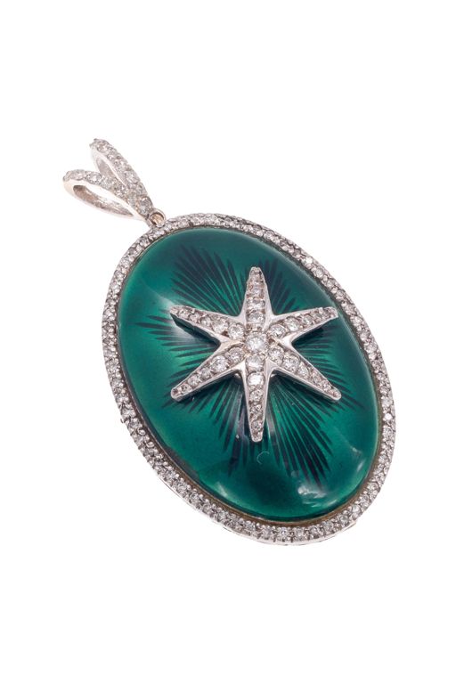 18k Gold Diamond Pendant